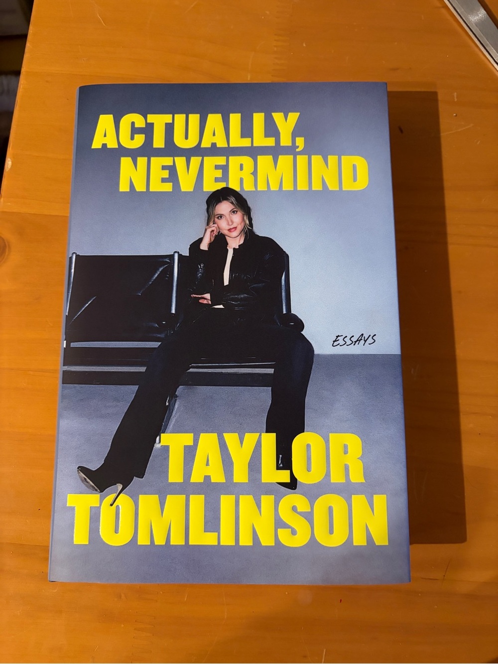 Taylor Tomlinson "Actually, Nevermind" Hardcover Book - Signed copy